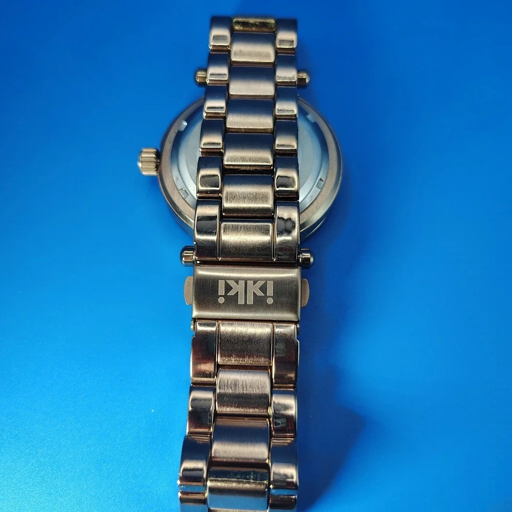 Kiki‎ New York Rose Gold 40mm Women's Quartz Watch Stainless Steel Bracelet
